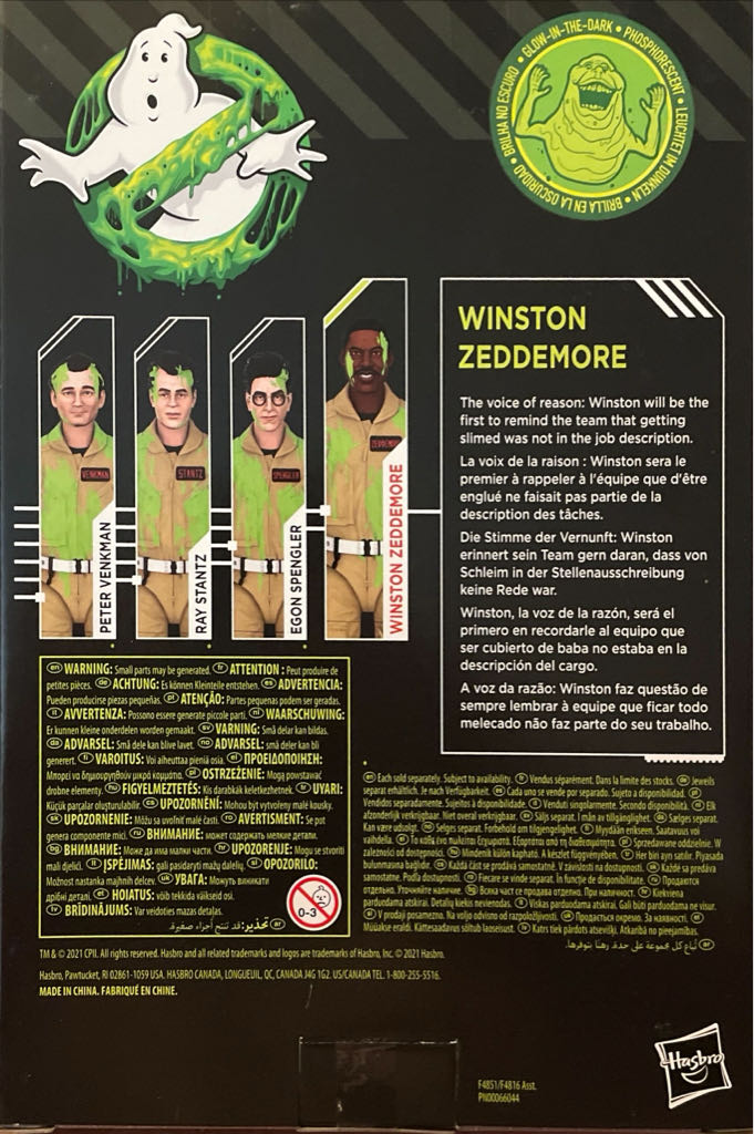Ghostbusters: Plasma Series Slimed Winston Zeddemore - Hasbro (Ghostbusters) action figure collectible [Barcode 5010993915965] - Main Image 2