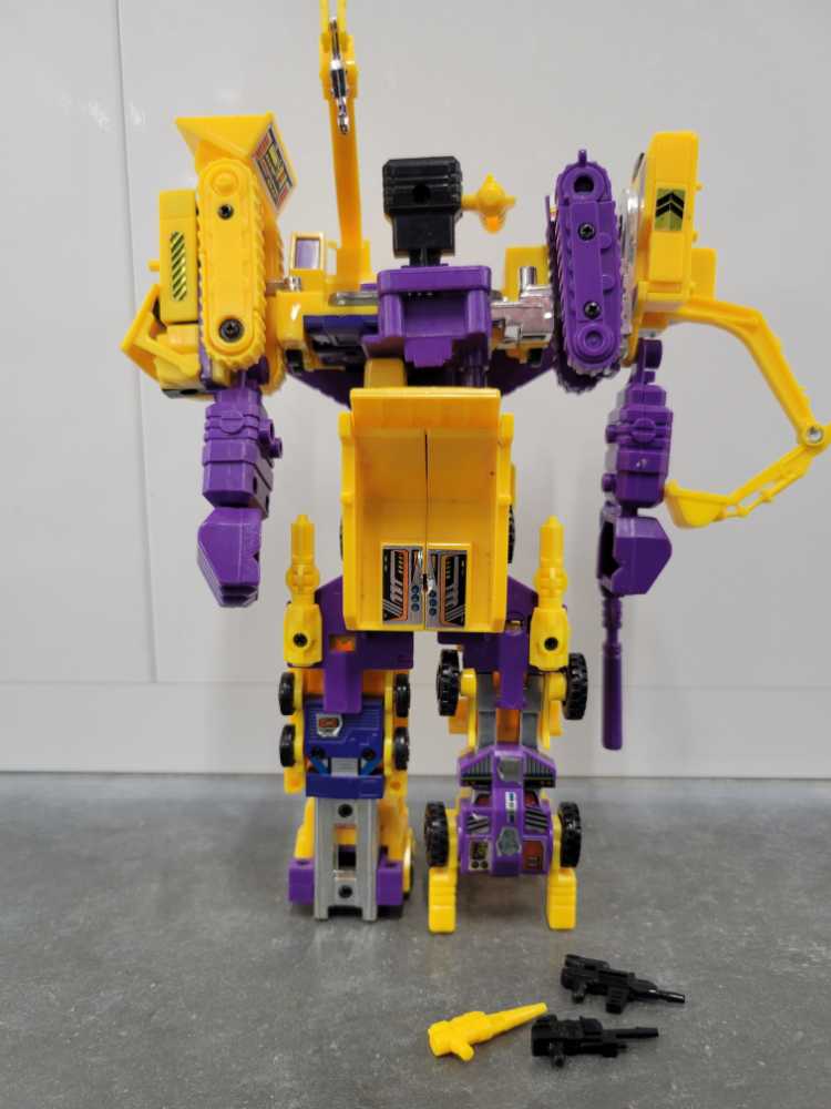 Devastator Yellow Scrapper Mixmaster Long Haul Hook Bonecrusher Scavenger Constructicons  - Hasbro (Generation 2) action figure collectible - Main Image 4
