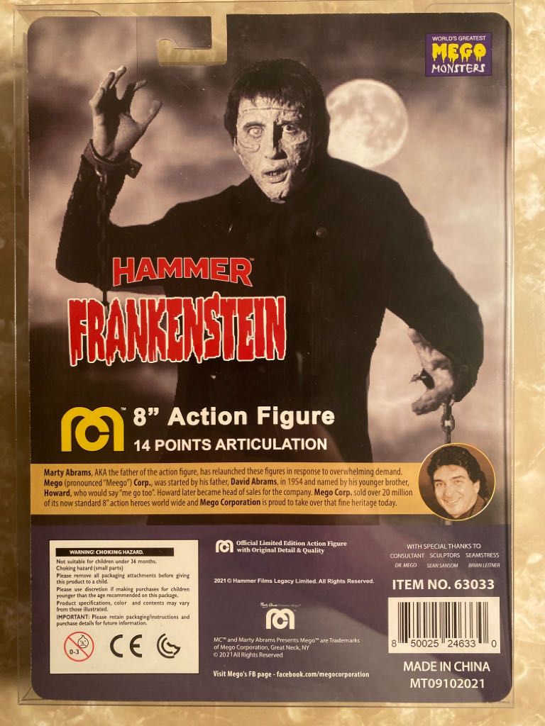 Frankenstein’s Monster - MEGO Corp. (The Curse of Frankenstein (1957)) action figure collectible [Barcode 850025246330] - Main Image 2