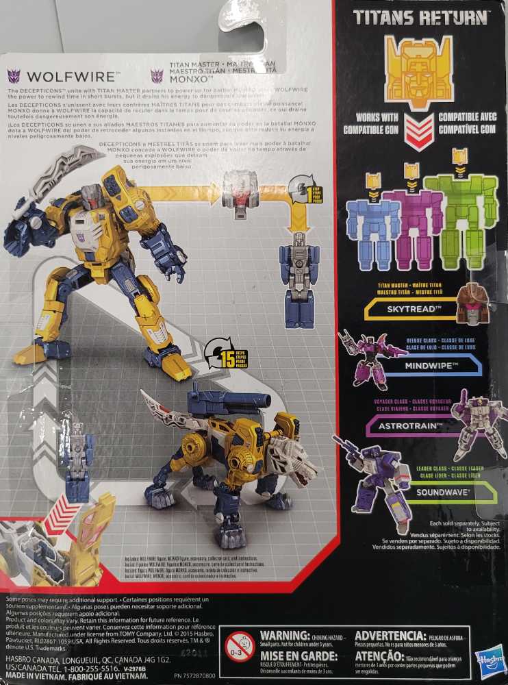 Wolfwire Weirdwolf and Monxo Monzo 2nd Carded - Hasbro (Titans Return) action figure collectible - Main Image 3