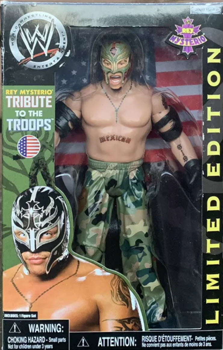 Rey Mysterio Tribut To The Troops - Jakks Pacific (WWE Deluxe Aggression) action figure collectible - Main Image 1