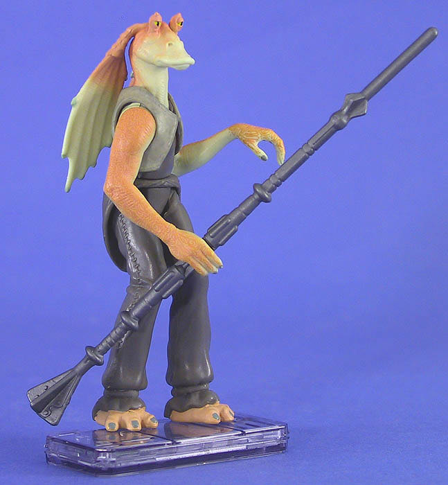 Figure Collector 2-Pack Jar Jar Binks & Qui-Gon Jinn - Hasbro (Star Wars - Episode 1) action figure collectible [Barcode 076930844816] - Main Image 2