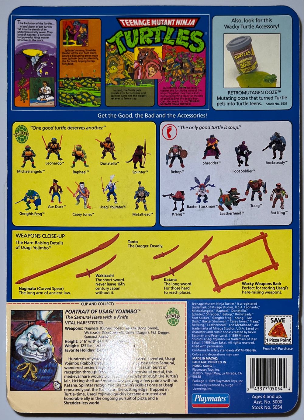 Usagi Yojimbo (unpunched) - Playmates Toys action figure collectible - Main Image 2