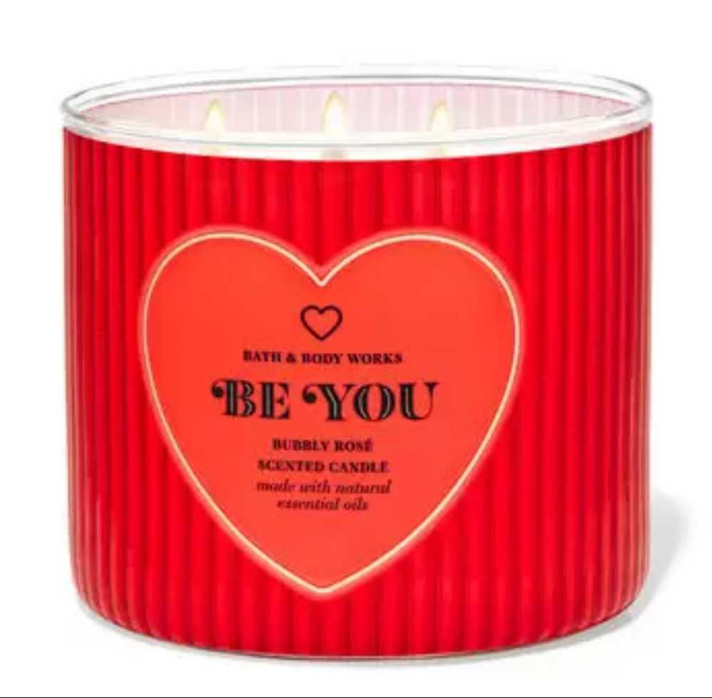 CANDLE: Valentine’s Day Bath & Body Works Bubbly Rosé - Be You 2022 - Bath & Bodyworks Candle (Valentine’s Day Candles) action figure collectible [Barcode 667555965101] - Main Image 4