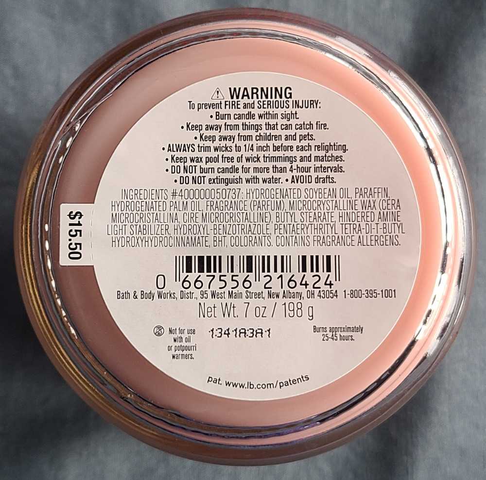 CANDLE: Valentine’s Day Bath & Bodyworks Let Love Glow - Strawberry Pound Cake 2022 - Bath & Bodyworks Candle (Valentine’s Day Candles) action figure collectible [Barcode 667556216424] - Main Image 2