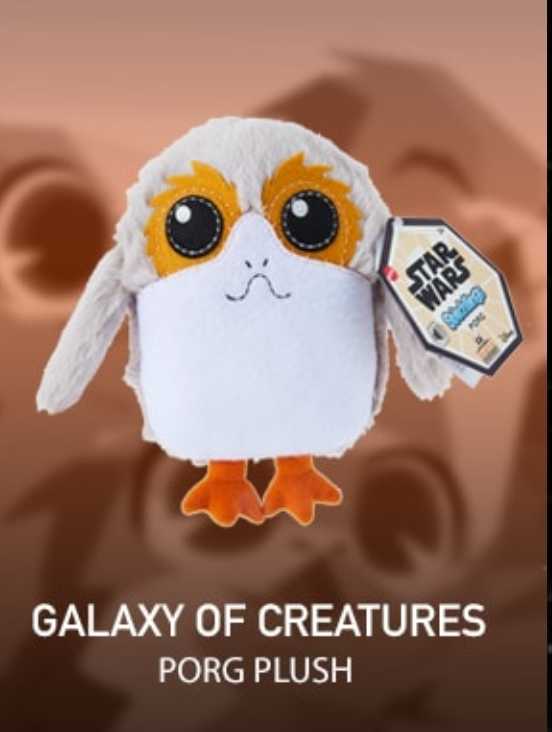 Galaxy Of Creatures Plush Star Wars Porg  TLJ - Hasbro (Star Wars Galaxy of Creatures) action figure collectible [Barcode 194735071197] - Main Image 3