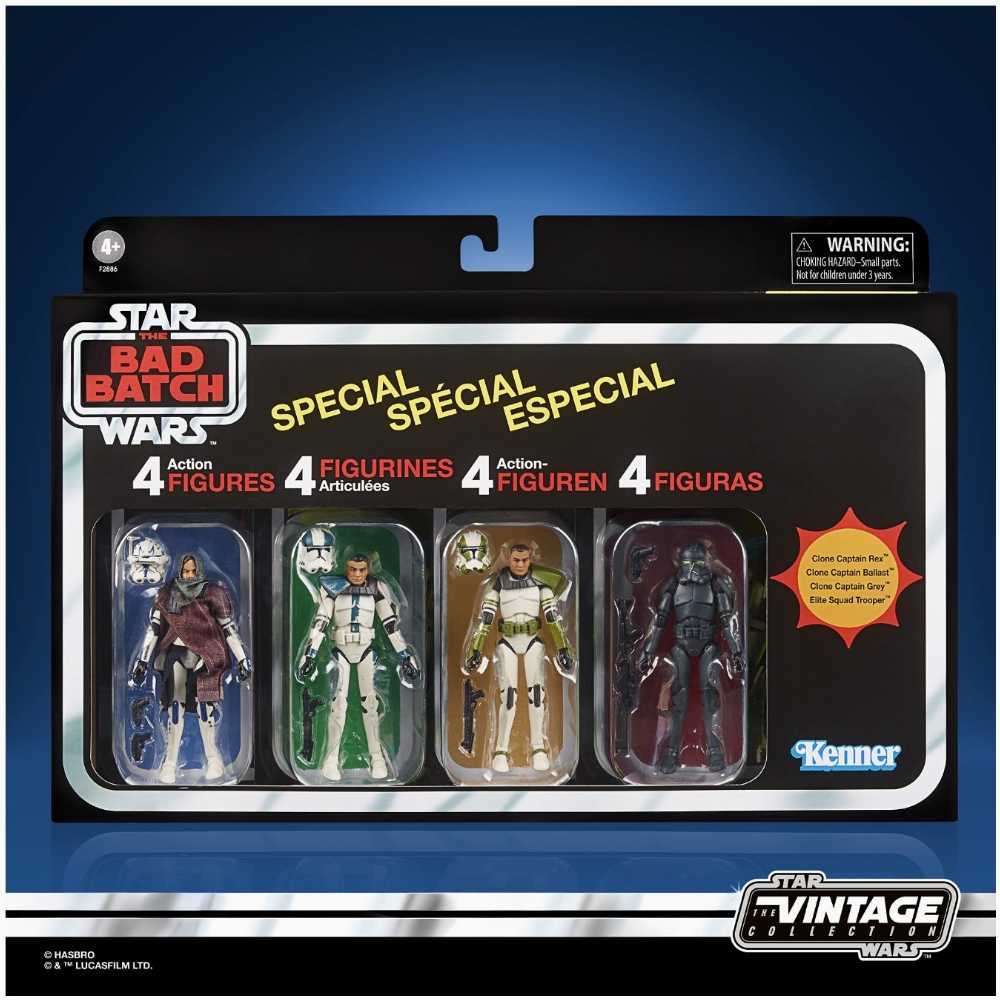 VC208 - VC211 : Star Wars: The Bad Batch Special 4-Pack - Hasbro (Star Wars The Vintage Collection MULTIPACK) action figure collectible [Barcode 5010993883813] - Main Image 4