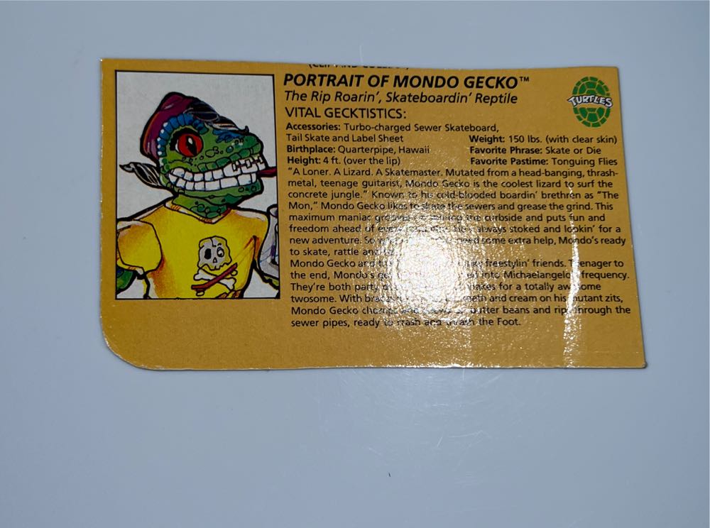 Mondo Gecko (loose) - Playmates Toys action figure collectible - Main Image 4