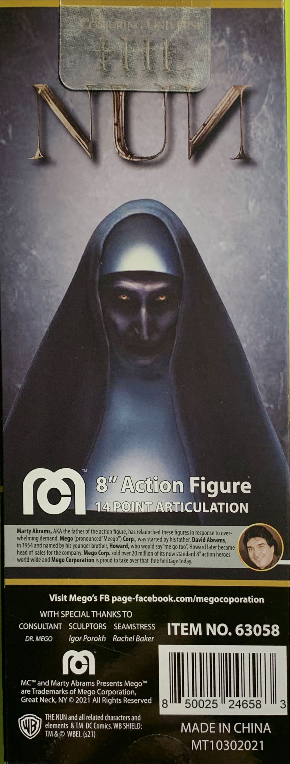 MEGO: The Nun - MEGO Corp. (MEGO: The Conjuring Universe - The Nun) action figure collectible [Barcode 850025246583] - Main Image 2