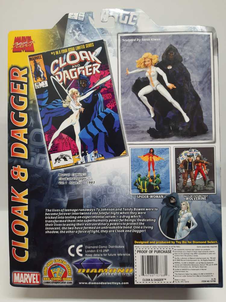 Cloak & Dagger  (Marvel Select) action figure collectible [Barcode 699788107881] - Main Image 2
