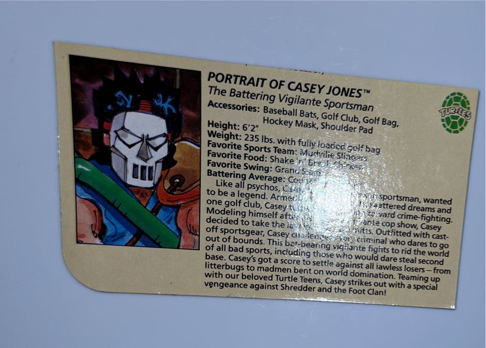 Casey Jones - Playmates Toys (Teenage Mutant Ninja Turtles) action figure collectible - Main Image 4