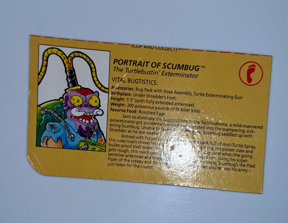 Scumbug (Toothless / Black Boot) - Playmates Toys (Teenage Mutant Ninja Turtles) action figure collectible - Main Image 4