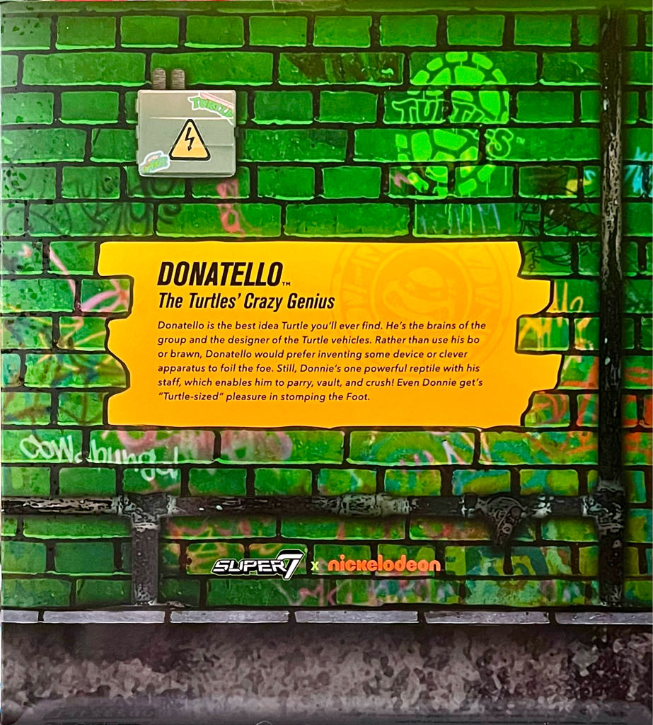 Donatello - Super7 (TMNT) (Teenage Mutant Ninja Turtles Ultimates) action figure collectible [Barcode 840049811829] - Main Image 2