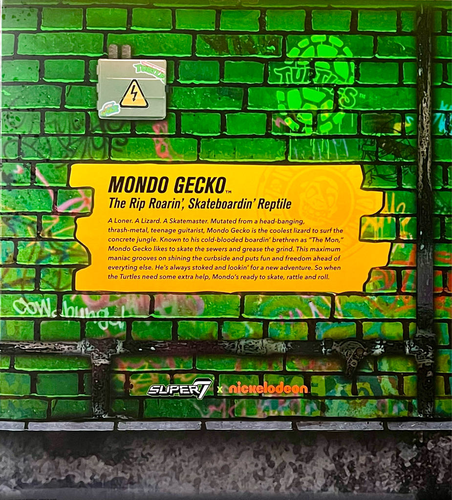 TMNT Super 7 - Mondo Gecko (TMNT Ultimates) Wave 4 - Super 7 (Tmnt Ultimates Series) action figure collectible [Barcode 840049811836] - Main Image 2