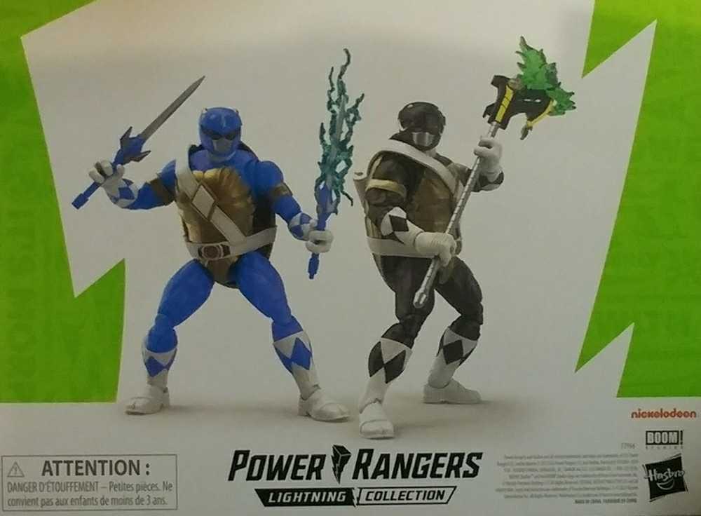 Mighty Morphin Power Rangers Power Rangers X TMNT Lightning Collection Morphed Donatello & Morphed Leonardo - Hasbro (TMNT Crossover) action figure collectible [Barcode 5010993861613] - Main Image 2