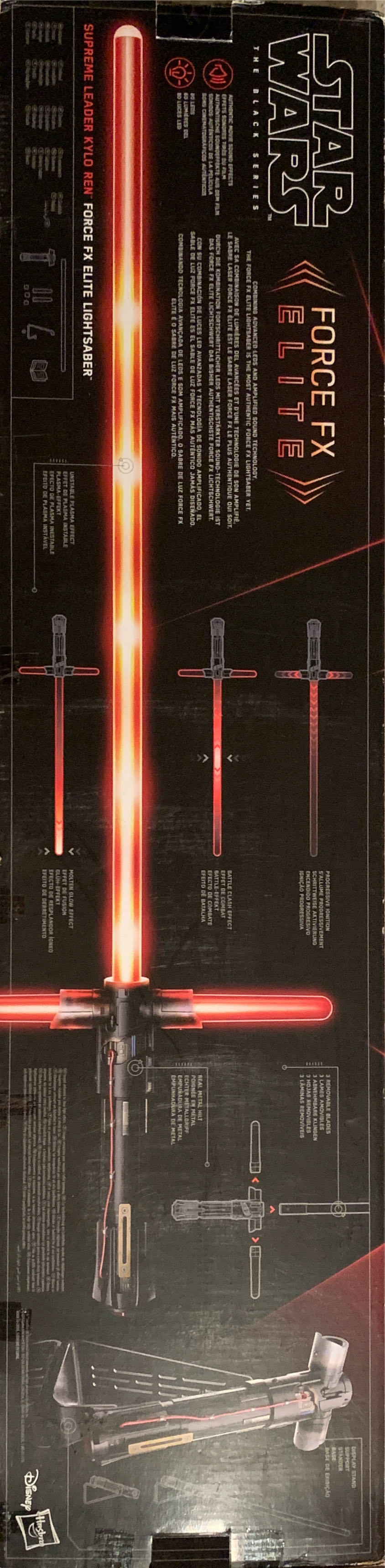 Star Wars The Black Series Supreme Leader Kylo Ren Force Fx Elite Lightsaber - Hasbro (Black Series Replica) action figure collectible [Barcode 630509860920] - Main Image 3