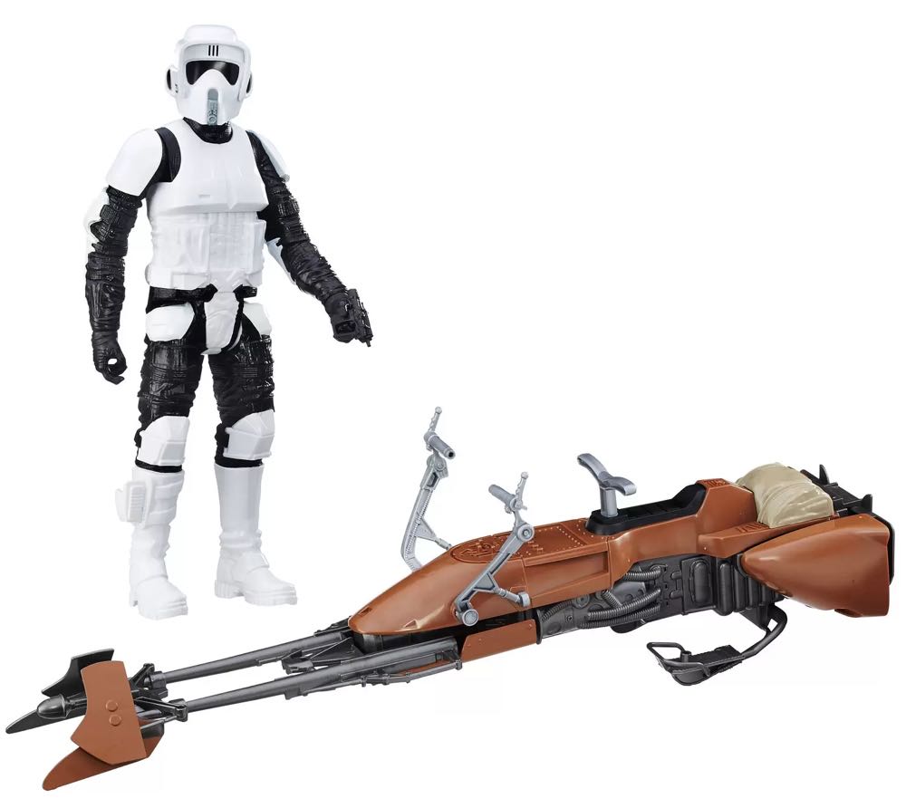 Speeder Bike with Scout Trooper - Hasbro (Star Wars Vehicles) action figure collectible - Main Image 2