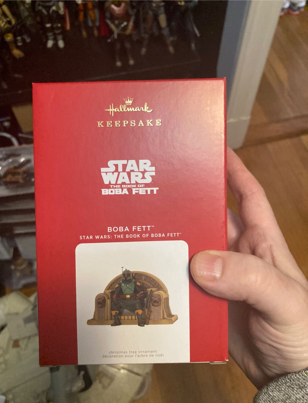 Hallmark Keepsake Christmas Ornament Star Wars: The Mandalorian Boba Fett On Throne Ornament  action figure collectible [Barcode 763795745715] - Main Image 2