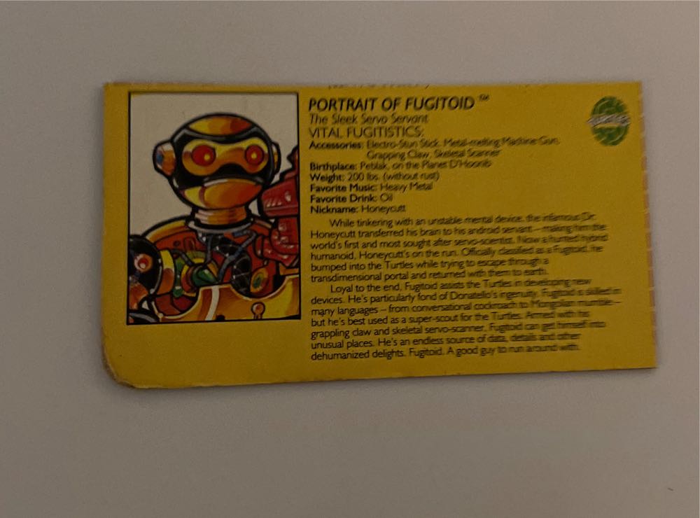 Fugitoid - Playmates (Teenage Mutant Ninja Turtles (1990)) action figure collectible - Main Image 3