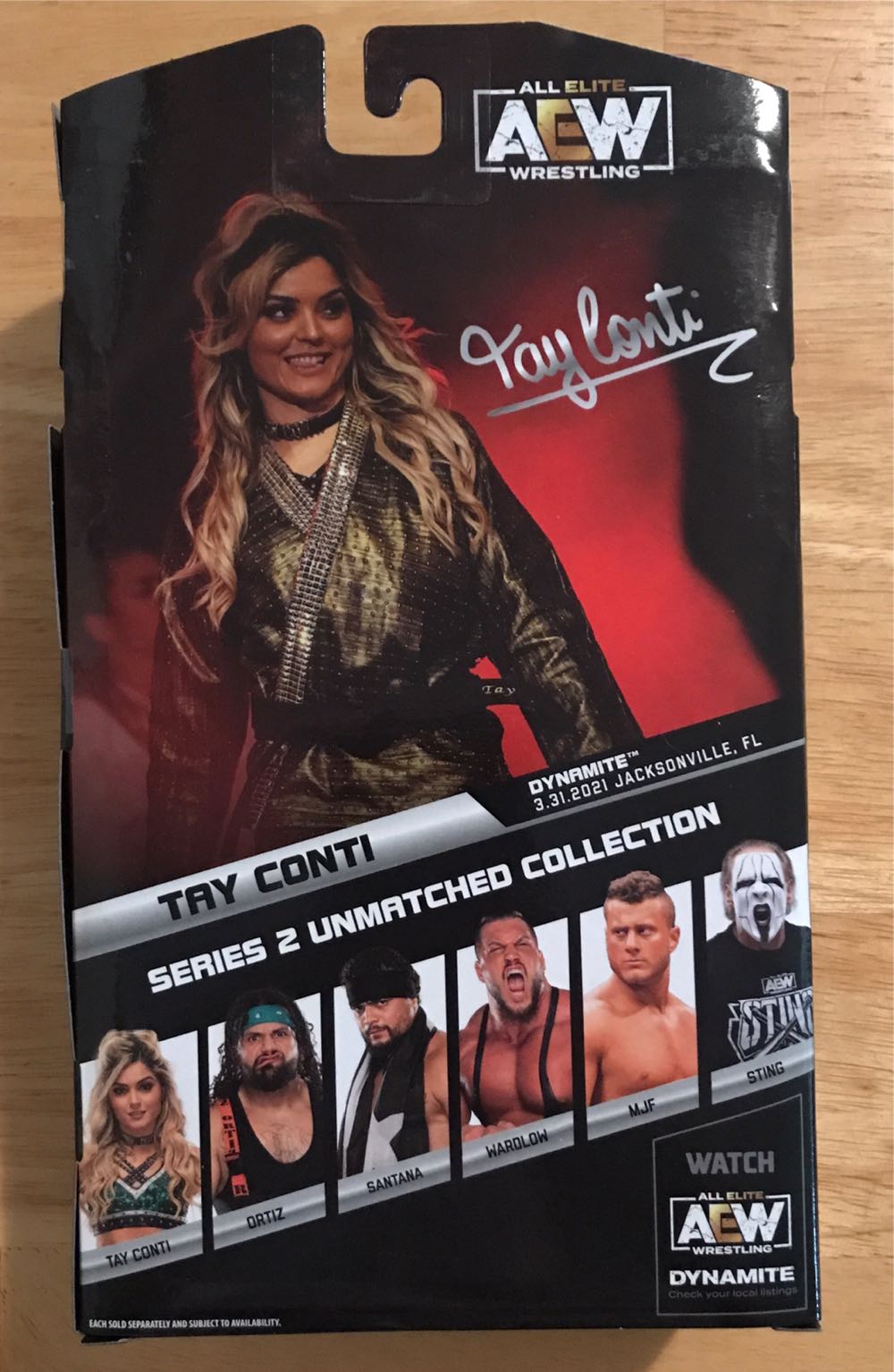 Tay Conti.  Unmatched Collection #13 -  - Jazwares (AEW - Unmatched) action figure collectible [Barcode 191726417453] - Main Image 2