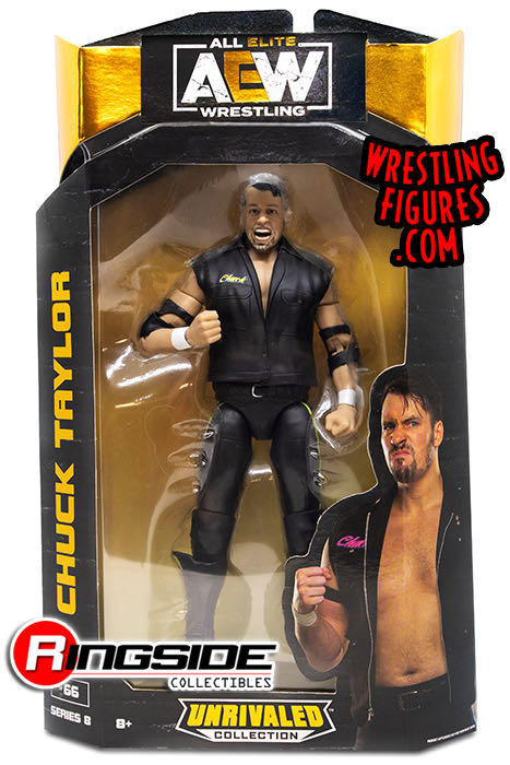 AEW: Chuck Taylor - Jazwares (AEW Unrivaled Collection Series 8) action figure collectible [Barcode 191726393719] - Main Image 1