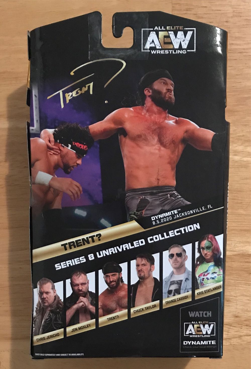 Trent - Jazwares (AEW Unrivaled Collection Series 8) action figure collectible [Barcode 191726393702] - Main Image 2