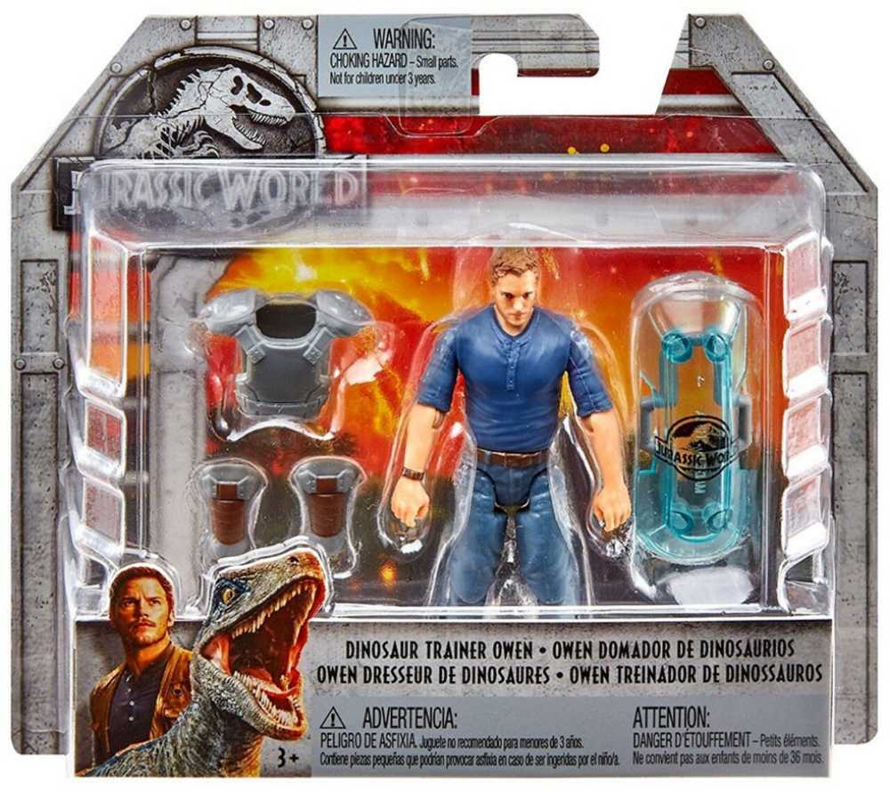 JW Dinosaur Trainer Owen 3.75” - Mattel (Jurassic World) action figure collectible [Barcode 887961576504] - Main Image 2