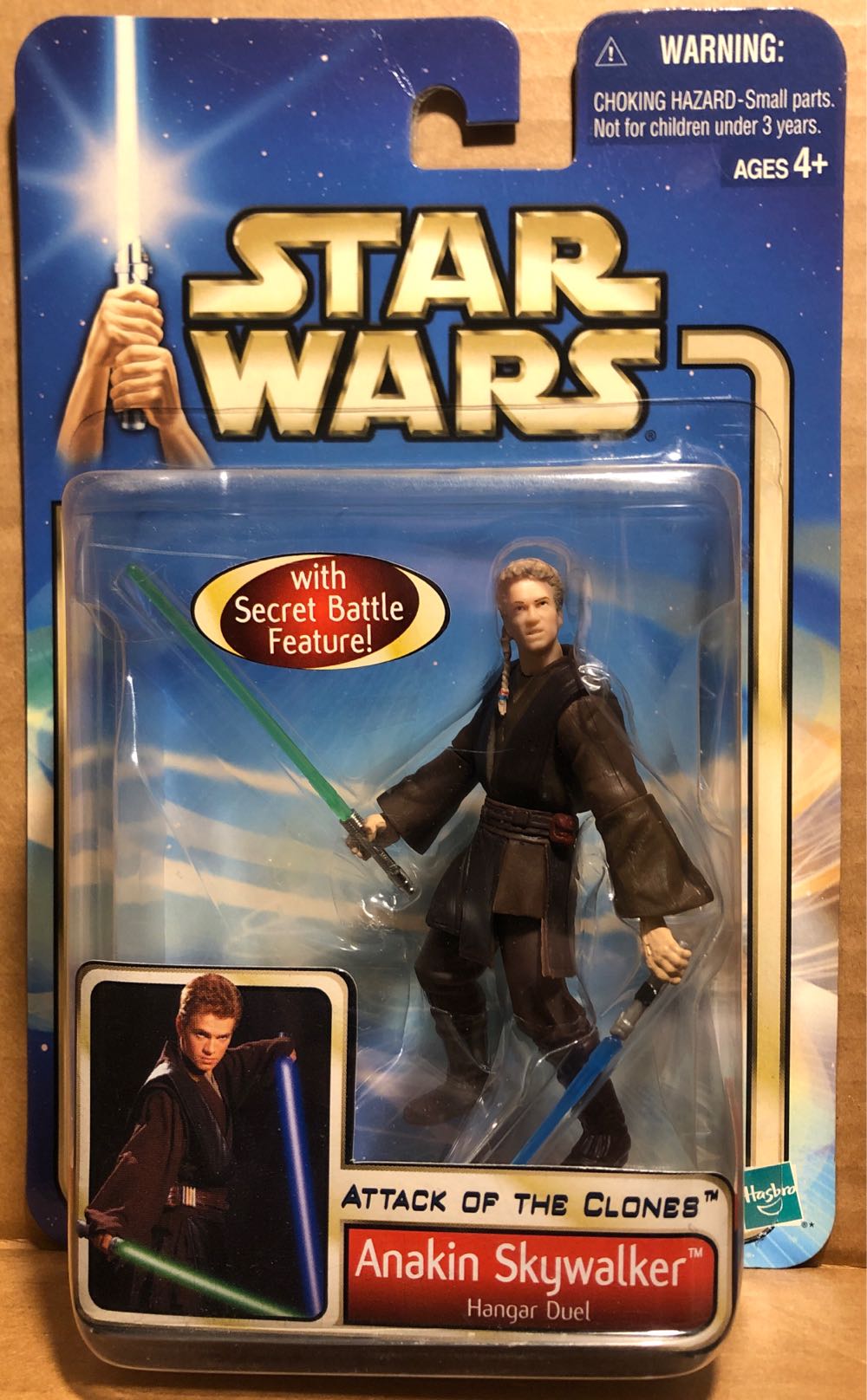 Anakain Skywalker Attack Of The Clones 2 Pack Includes Hanger Duel And Outland Peasant Disguise  action figure collectible [Barcode 076930849569] - Main Image 2