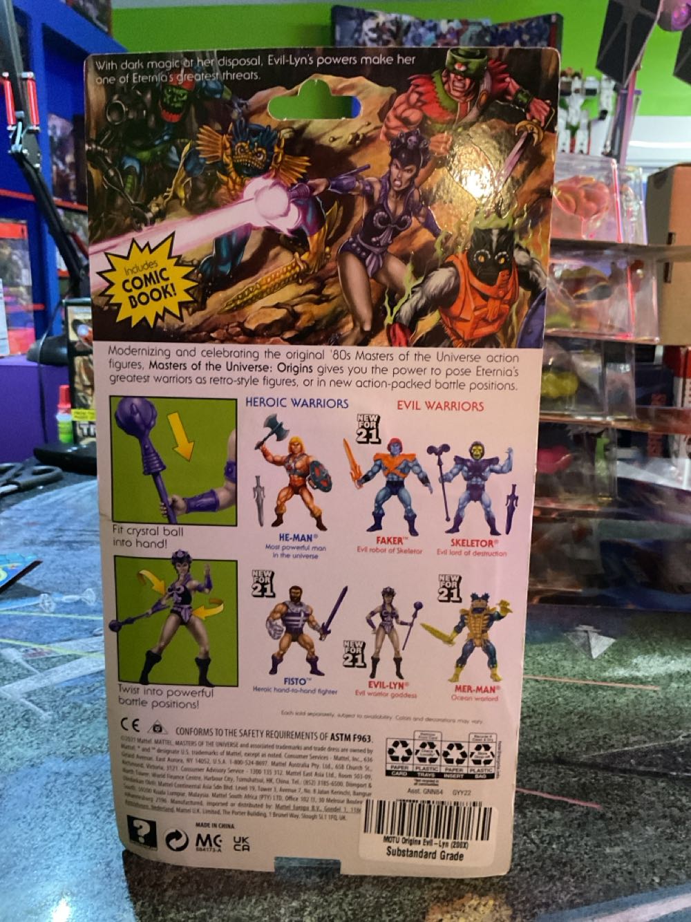 Motu Origins Evil-Lyn (purple) - Mattel (Masters Of The Universe / Origins) action figure collectible - Main Image 2