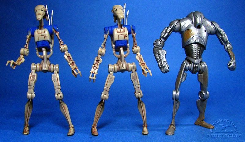 Stack Attack (2) , Battle Droids (2) , and Super Battle Droid - Star Wars Battle Pack - Hasbro (Star Wars) action figure collectible [Barcode 653569278641] - Main Image 2