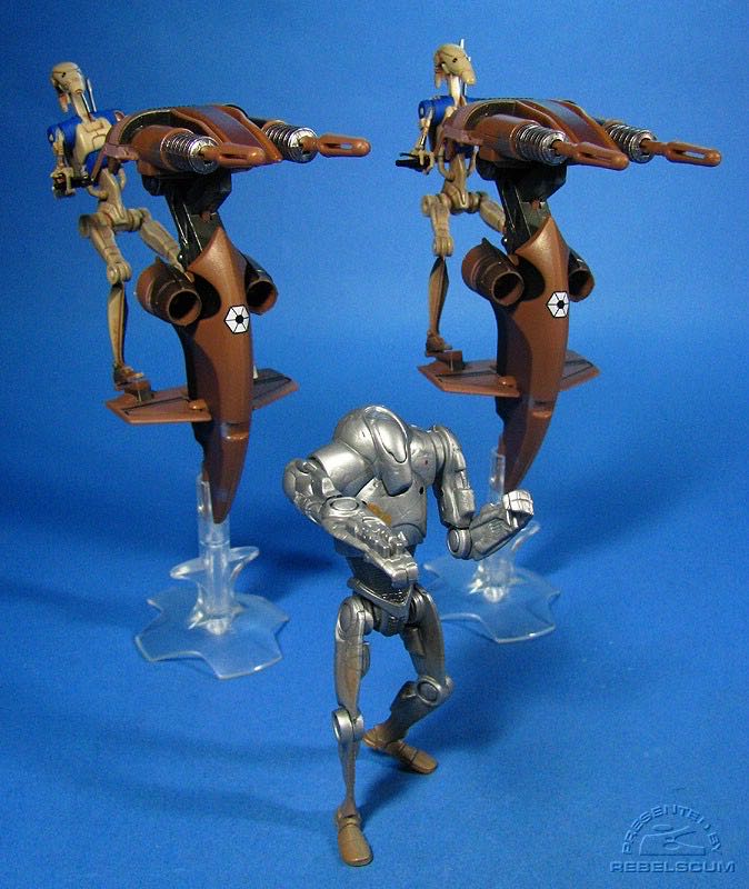 Stack Attack (2) , Battle Droids (2) , and Super Battle Droid - Star Wars Battle Pack - Hasbro (Star Wars) action figure collectible [Barcode 653569278641] - Main Image 4