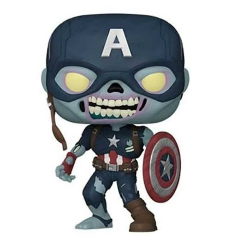 Funko What If? 941 Zombie Captain America - Funko Pop! Television (Marvel What If...?) action figure collectible [Barcode 889698573757] - Main Image 3