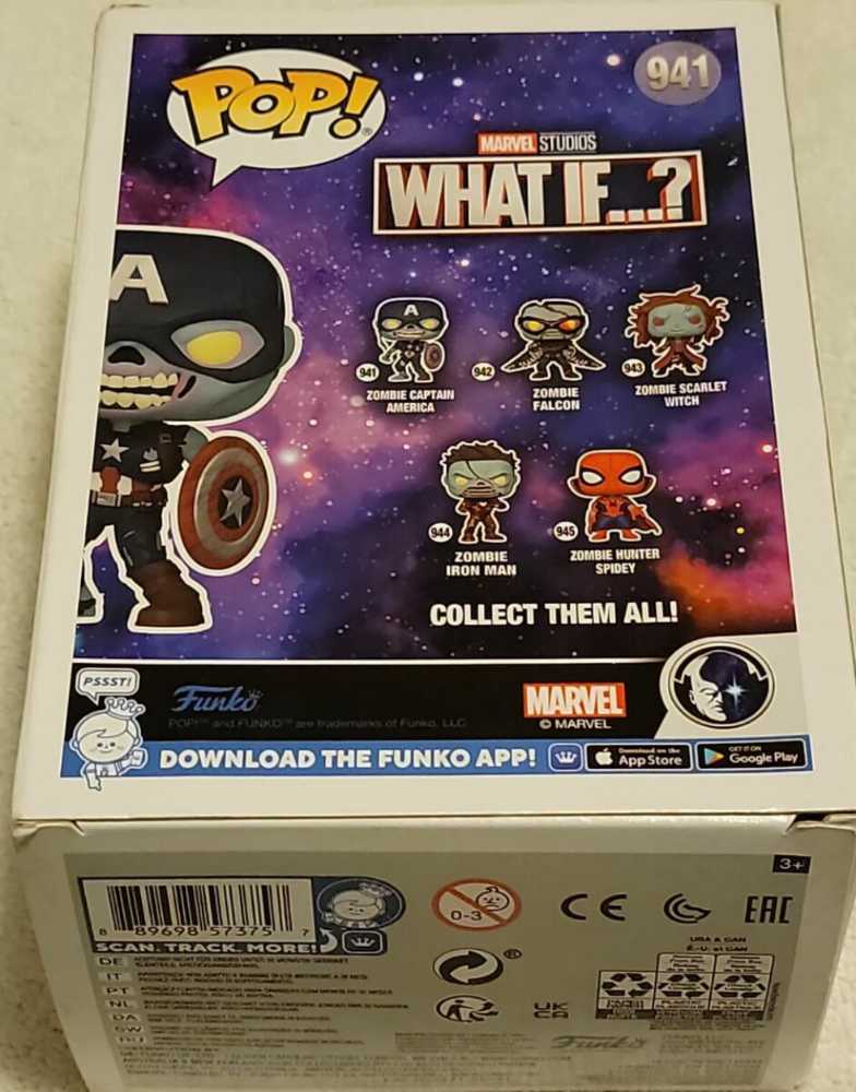 Funko What If? 941 Zombie Captain America - Funko Pop! Television (Marvel What If...?) action figure collectible [Barcode 889698573757] - Main Image 4