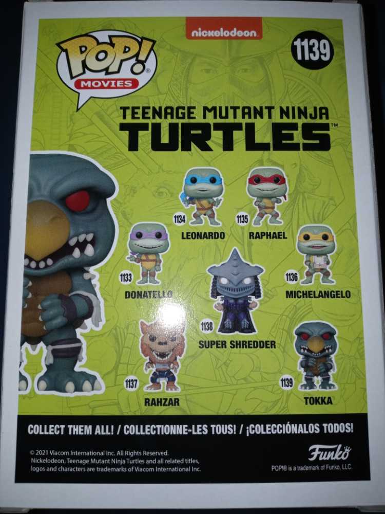 #1139  Funko Pop! Movies: Teenage Mutant Ninja Turtles: Secret Of The Ooze Tokka 3.75 Inches - Funko (Teenage Mutant Ninja Turtles) action figure collectible [Barcode 889698561655] - Main Image 2