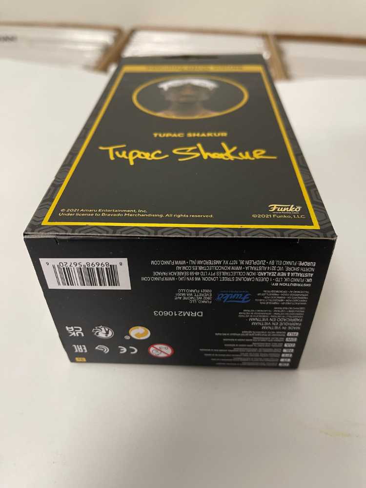 Funko Gold Tupac Shakur  Premium Series 1 5” Tupac Shakur Premium Vinyl Series One Sealed Unopened - Funko Pop! (Tupac) action figure collectible [Barcode 889698567206] - Main Image 3