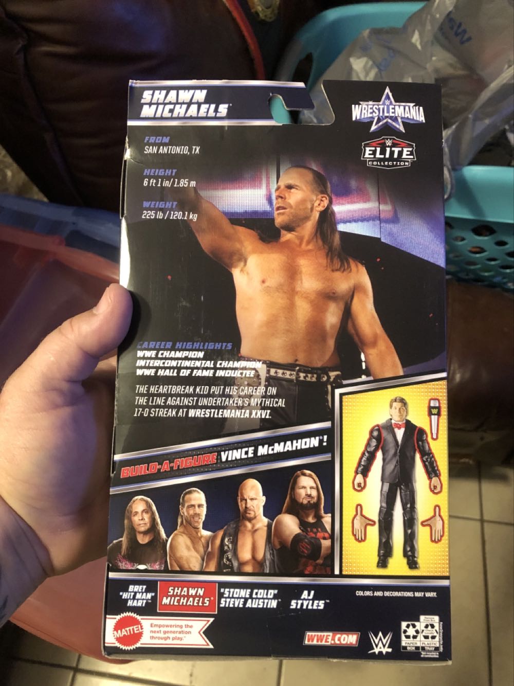 WWE Shawn Michaels- WrestleMania Elite Collection - Mattel (WWE) action figure collectible [Barcode 194735083565] - Main Image 2