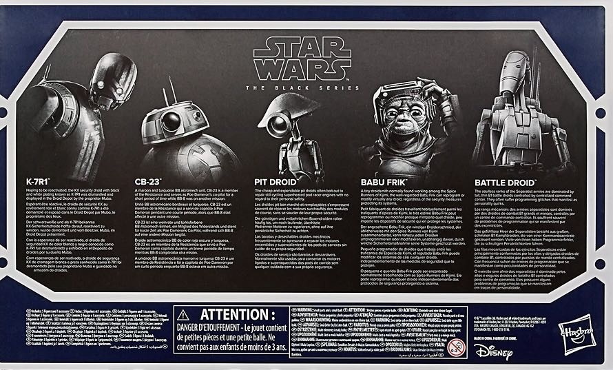 Droid Depot (Disney Store Exclusive 4-Pack) - Hasbro (Droid Factory) action figure collectible [Barcode 5010993912025] - Main Image 2