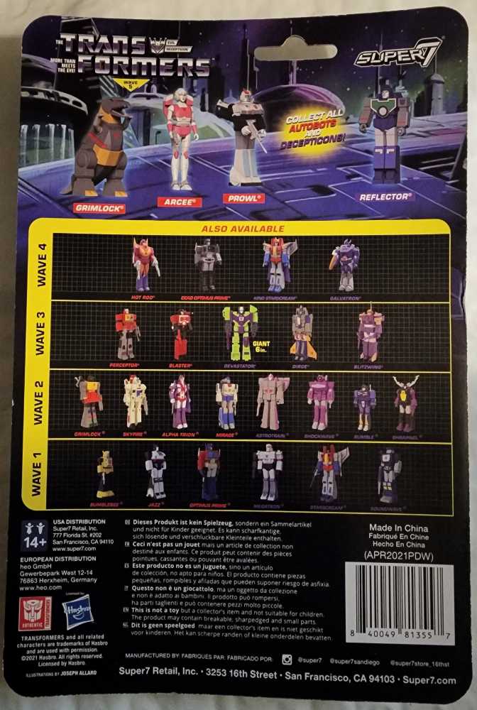 Megatron (Golden Lagoon) - Super7 (The Transformers) action figure collectible [Barcode 840049813557] - Main Image 2