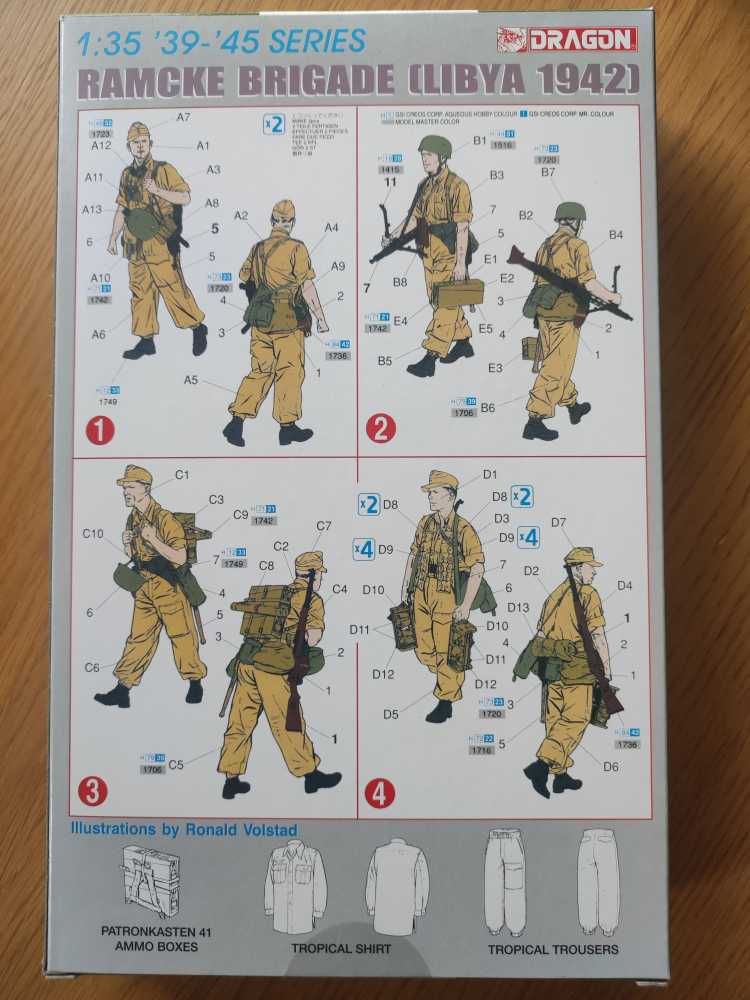 6142 Dragon Ramcke Brigade Libya 1:35 Scale Military Model Kit - Dragon action figure collectible [Barcode 089195861429] - Main Image 3