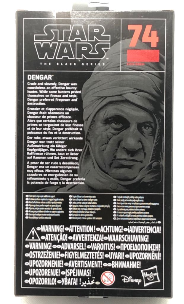 Dengar - Hasbro (Star Wars Black 6”) (Starwars Black 6 inch) action figure collectible [Barcode 5010993554287] - Main Image 2