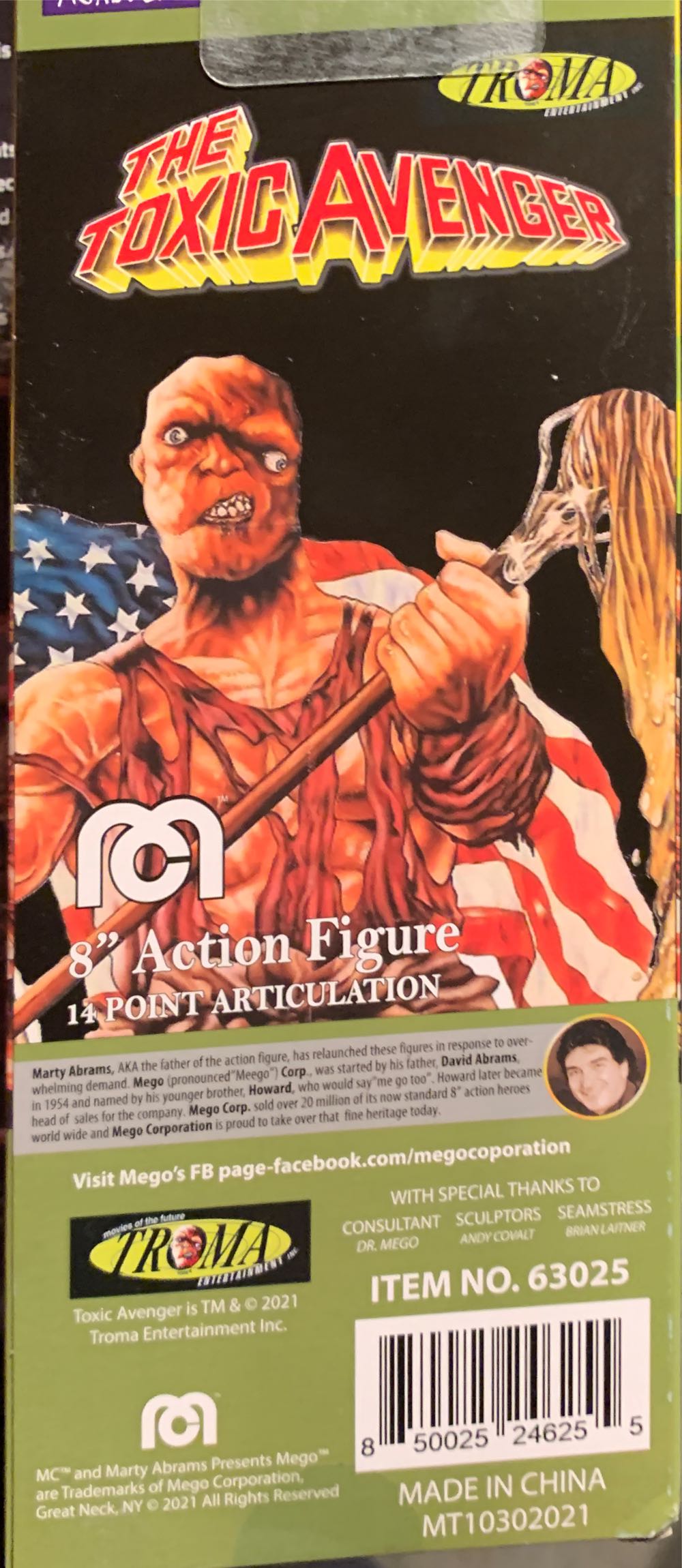 MEGO: The Toxic Avenger - Mego (MEGO: Troma Series) action figure collectible [Barcode 850025246255] - Main Image 3