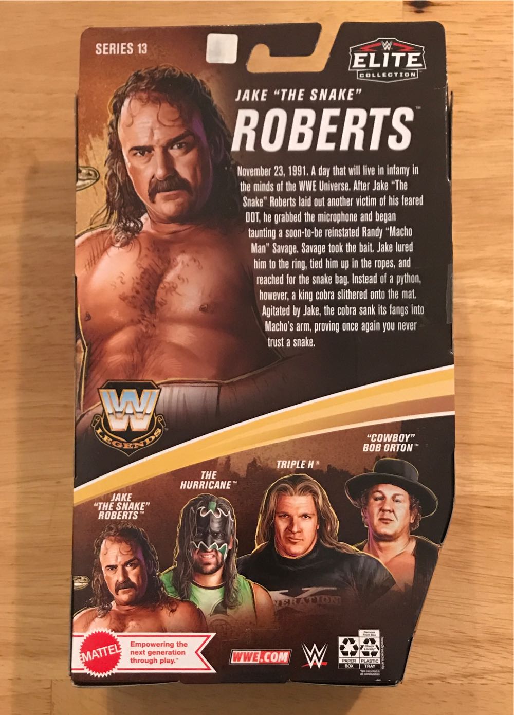 WWE Elite Jake “The Snake” Roberts - Mattel Wwe (WWE Mattel Elite Legends Series 13) action figure collectible - Main Image 2