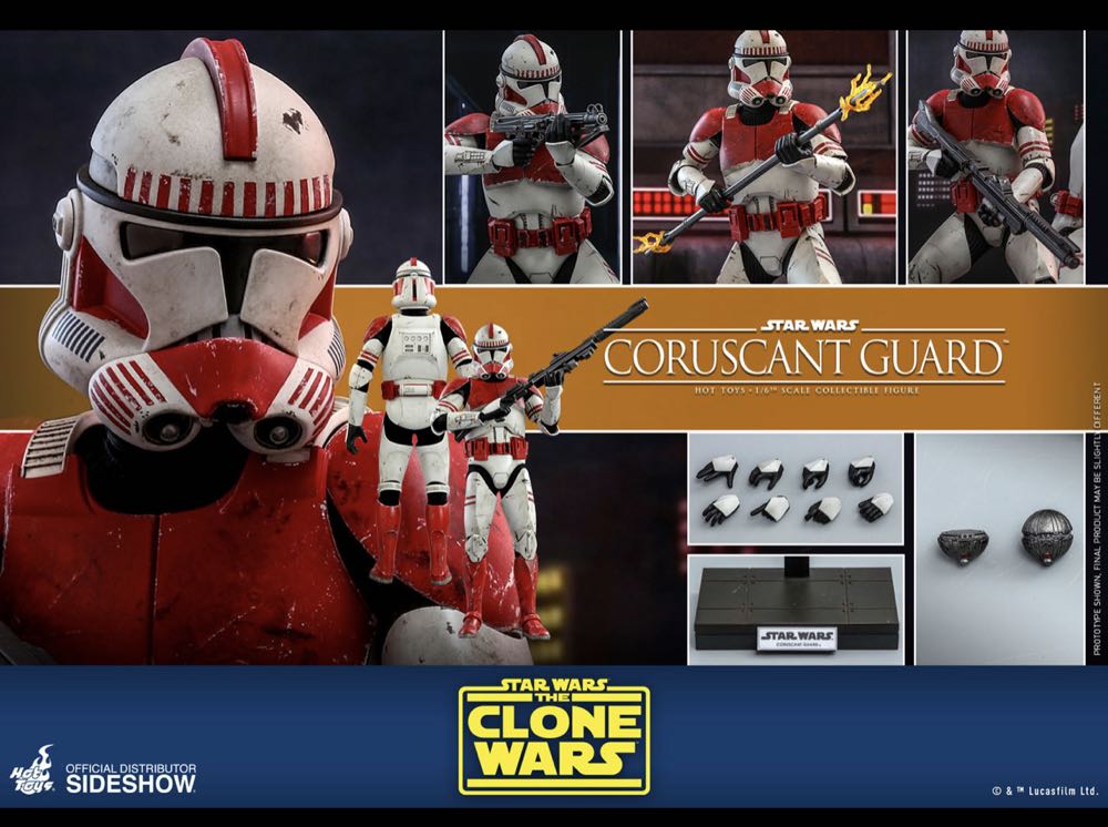 Hot Toys TMS 025 The Clone Wars Coruscant Guard - Hot Toys (Coruscant Guard) action figure collectible - Main Image 2