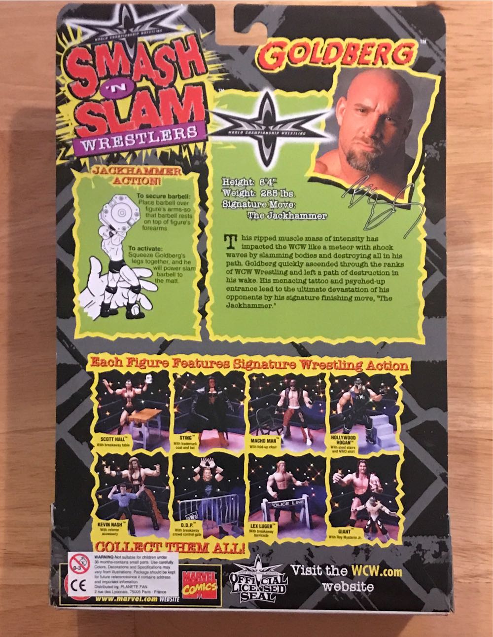 Goldberg [KayBee Exclusive] - Toy Biz (WCW - Toy Biz) action figure collectible [Barcode 035112774808] - Main Image 2