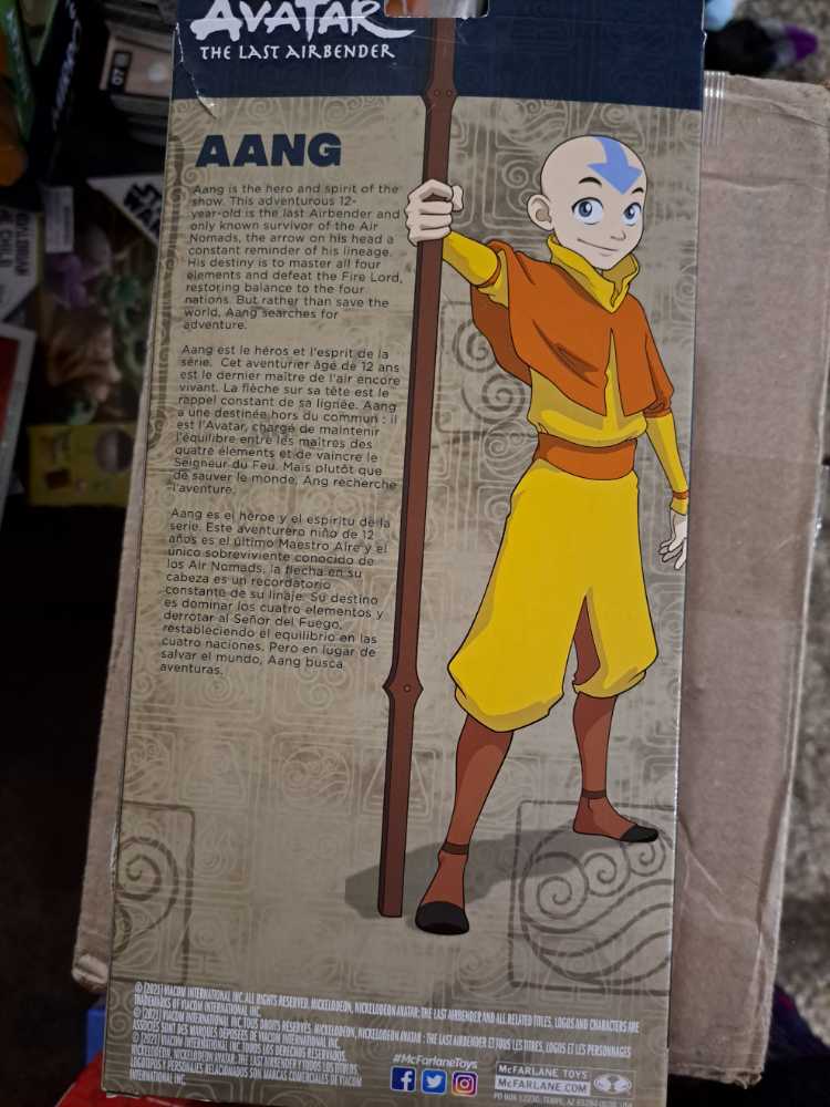 Avatar: The Last Airbender - Aang - McFarlane Toys (Avatar The Last Airbender) action figure collectible [Barcode 787926190311] - Main Image 2