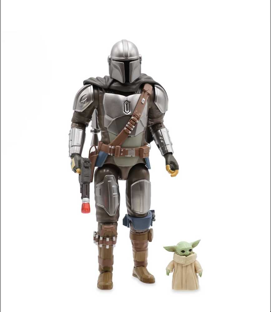 Disney Store Talking Mandalorian Din Djarin & Grogu Star Wars MANDO - Disney Parks (Star Wars The Mandalorian) action figure collectible [Barcode 461016658652] - Main Image 3