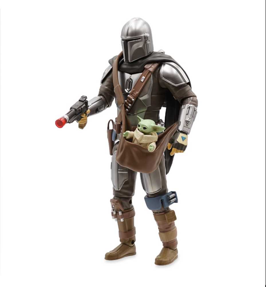 Disney Store Talking Mandalorian Din Djarin & Grogu Star Wars MANDO - Disney Parks (Star Wars The Mandalorian) action figure collectible [Barcode 461016658652] - Main Image 4