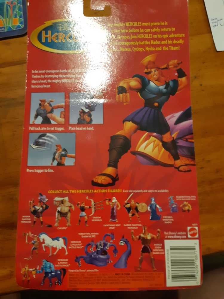 Disney’s Hydra Slaying Hercules  - Mattel (Hercules) action figure collectible [Barcode 074299168772] - Main Image 3