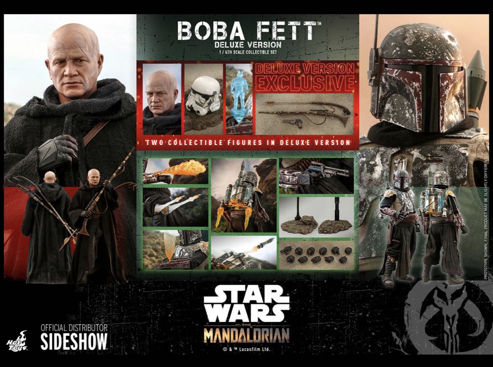 Hot Toys TMS034 Boba Fett Deluxe - Hot Toys (Star Wars, The Mandalorian) action figure collectible - Main Image 2