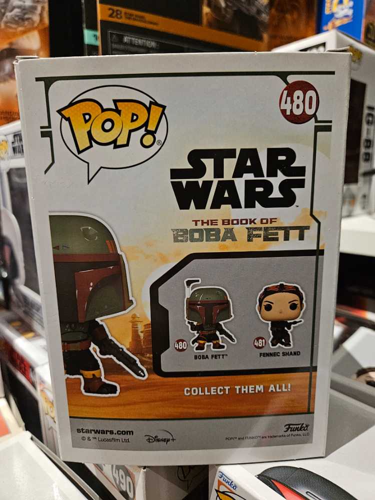 #480 Boba Fett  - Funko (Funko Pop!) action figure collectible [Barcode 889698602365] - Main Image 3
